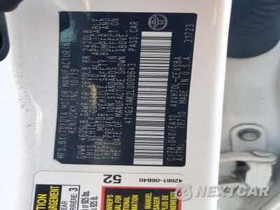 Zdjęcie 12 z 12 samochodu: 2020 TOYOTA CAMRY SE VIN:4T1G31AK2LU009643 - miniatura