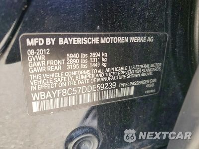 Zdjęcie 12 z 12 samochodu: 2013 BMW 750 LXI VIN:WBAYF8C57DDE59239 - miniatura