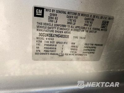 Zdjęcie 12 z 12 samochodu: 2017 CHEVROLET SILVERADO K1500 LTZ VIN:3GCUKSEJ7HG483535 - miniatura