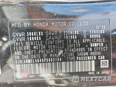 Zdjęcie 12 z 12 samochodu: 2023 HONDA CIVIC TYPE-R VIN:JHMFL5G48PX003199 - miniatura