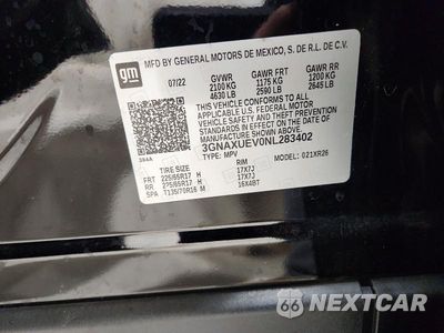 Zdjęcie 13 z 13 samochodu: 2022 CHEVROLET EQUINOX LT VIN:3GNAXUEV0NL283402 - miniatura