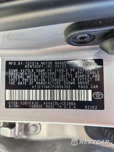 Zdjęcie 12 z 12 samochodu: 2023 TOYOTA CAMRY LE VIN:4T1C11AK7PU804102 - miniatura