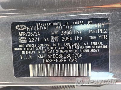 Zdjęcie 13 z 13 samochodu: 2024 HYUNDAI ELANTRA SEL VIN:KMHLM4DG8RU800756 - miniatura