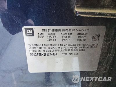 Zdjęcie 12 z 13 samochodu: 2015 BUICK REGAL PREMIUM VIN:2G4GP5EX2F9274484 - miniatura