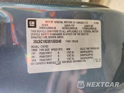 Zdjęcie 12 z 12 samochodu: 2008 CHEVROLET SILVERADO C1500 VIN:2GCEC19C081260348 - miniatura