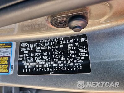 Zdjęcie 13 z 13 samochodu: 2012 KIA SORENTO EX VIN:5XYKU3A67CG208960 - miniatura