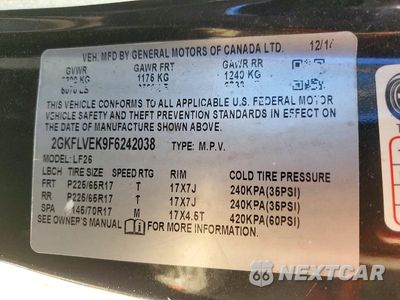 Zdjęcie 13 z 13 samochodu: 2015 GMC TERRAIN SLE VIN:2GKFLVEK9F6242038 - miniatura