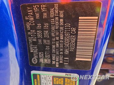 Zdjęcie 12 z 12 samochodu: 2025 HYUNDAI ELANTRA SEL VIN:KMHLS4DG9SU971110 - miniatura