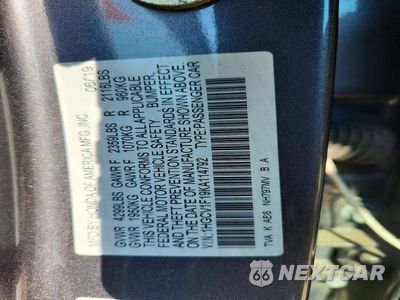 Zdjęcie 12 z 12 samochodu: 2019 HONDA ACCORD LX VIN:1HGCV1F19KA114792 - miniatura