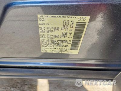 Zdjęcie 14 z 14 samochodu: 2017 NISSAN MURANO SL VIN:5N1AZ2MGXHN155758 - miniatura