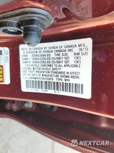 Zdjęcie 13 z 13 samochodu: 2016 HONDA CR-V EX VIN:2HKRM4H57GH702879 - miniatura