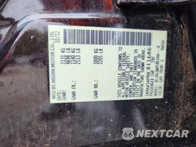 Zdjęcie 12 z 12 samochodu: 2013 NISSAN MAXIMA 3.5 S VIN:1N4AA5AP9DC811686 - miniatura