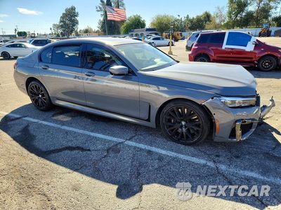 Czwarte zdjęcie samochodu z boku: 2022 BMW 750 XI VIN:WBA7U2C04NCJ22535 - miniatura