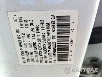 Zdjęcie 12 z 12 samochodu: 2016 ACURA TLX VIN:19UUB1F33GA005038 - miniatura