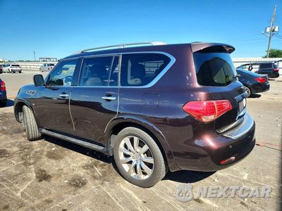Drugie zdjęcie samochodu z przodu: 2014 INFINITI QX80 BASE VIN:JN8AZ2NF1E9553069 - miniatura