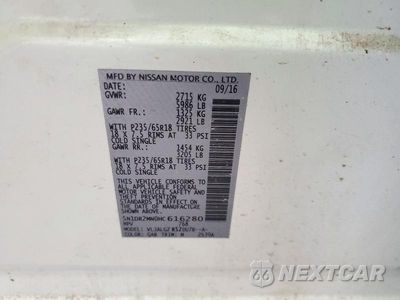 Zdjęcie 13 z 13 samochodu: 2017 NISSAN PATHFINDER VIN:5N1DR2MN0HC616280 - miniatura