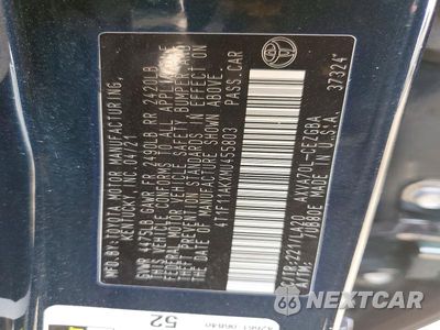 Zdjęcie 12 z 12 samochodu: 2021 TOYOTA CAMRY XLE VIN:4T1F11AKXMU455803 - miniatura