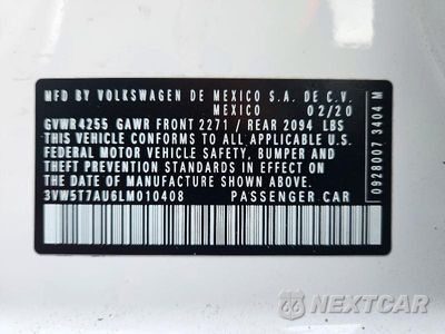 Zdjęcie 12 z 12 samochodu: 2020 VOLKSWAGEN GTI S VIN:3VW5T7AU6LM010408 - miniatura