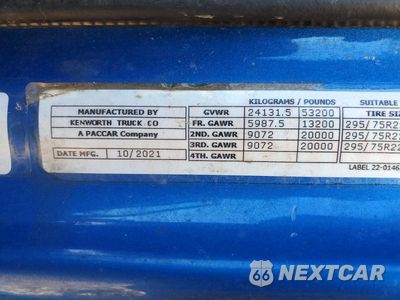 Zdjęcie 13 z 14 samochodu: 2022 KENWORTH T680 SEMI TRUCK VIN:1XKYDP9X9NJ126153 - miniatura