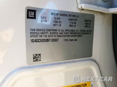 Zdjęcie 12 z 12 samochodu: 2011 BUICK LACROSSE CXL VIN:1G4GC5ED8BF128867 - miniatura