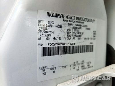 Zdjęcie 12 z 12 samochodu: 2008 FORD F450 SUPER VIN:1FDXW46R78EC12754 - miniatura