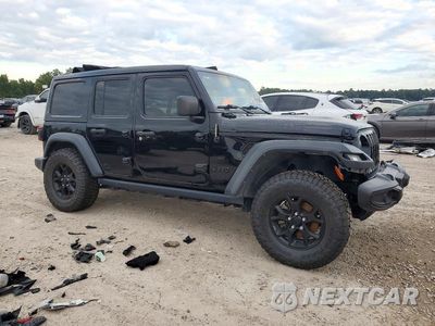 Czwarte zdjęcie samochodu z boku: 2022 JEEP WRANGLER UNLIMITED SPORT VIN:1C4HJXDN3NW214211 - miniatura