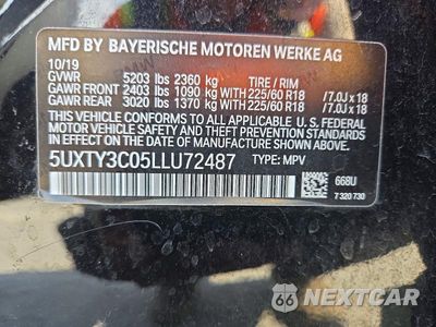 Zdjęcie 13 z 13 samochodu: 2020 BMW X3 SDRIVE30I VIN:5UXTY3C05LLU72487 - miniatura