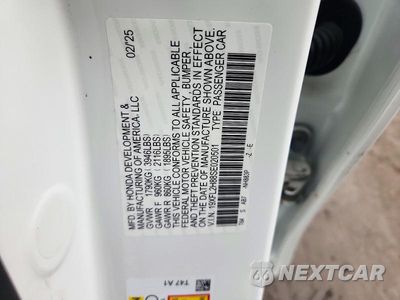 Zdjęcie 12 z 12 samochodu: 2025 HONDA CIVIC SPORT VIN:19XFL2H88SE020501 - miniatura