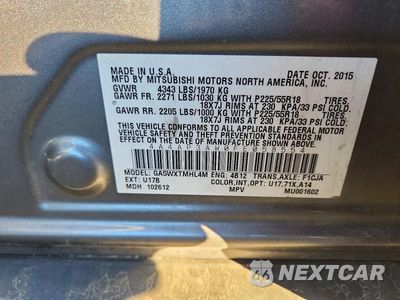 Zdjęcie 12 z 12 samochodu: 2015 MITSUBISHI OUTLANDER SPORT ES VIN:4A4AP3AW0FE058554 - miniatura