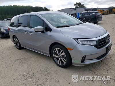 Czwarte zdjęcie samochodu z boku: 2022 HONDA ODYSSEY TOURING VIN:5FNRL6H81NB058056 - miniatura