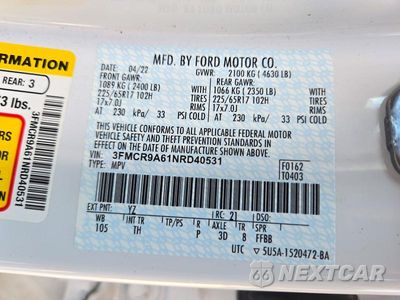 Zdjęcie 13 z 13 samochodu: 2022 FORD BRONCO SPORT VIN:3FMCR9A61NRD40531 - miniatura