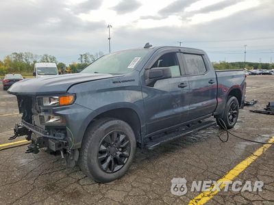 2021 CHEVROLET SILVERADO K1500 CUSTOM 1GCPYBEK0MZ241166 - główne zdjęcie licytacji z USA - miniatura