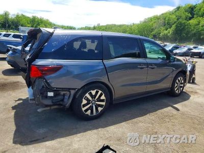 Trzecie zdjęcie samochodu z tyłu: 2025 HONDA ODYSSEY EXL VIN:5FNRL6H66SB074067 - miniatura