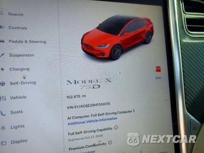 Zdjęcie 9 z 13 samochodu: 2017 TESLA MODEL X VIN:5YJXCBE29HF059315 - miniatura