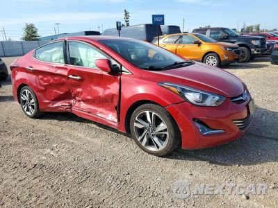 Czwarte zdjęcie samochodu z boku: 2014 HYUNDAI ELANTRA LIMITED VIN:KMHDH4AE5EU054093 - miniatura