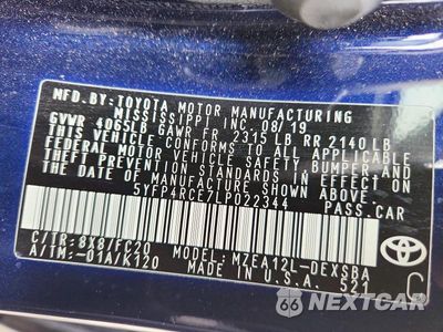 Zdjęcie 12 z 12 samochodu: 2020 TOYOTA COROLLA SE VIN:5YFP4RCE7LP022344 - miniatura