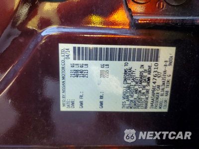 Zdjęcie 12 z 12 samochodu: 2014 NISSAN MAXIMA 3.5 SV VIN:1N4AA5AP6EC476310 - miniatura