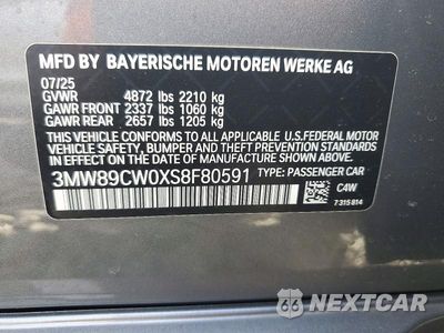 Zdjęcie 12 z 12 samochodu: 2025 BMW 330XI VIN:3MW89CW0XS8F80591 - miniatura