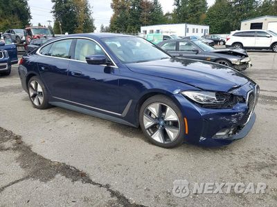 Czwarte zdjęcie samochodu z boku: 2023 BMW I4 EDRIVE 40 VIN:WBY73AW05PFP24713 - miniatura