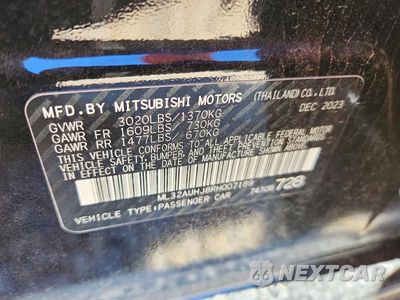 Zdjęcie 12 z 12 samochodu: 2024 MITSUBISHI MIRAGE ES VIN:ML32AUHJ8RH007189 - miniatura