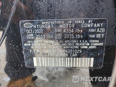 Zdjęcie 12 z 12 samochodu: 2023 HYUNDAI SONATA SEL VIN:KMHL64JA9PA281029 - miniatura