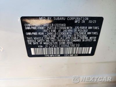 Zdjęcie 13 z 13 samochodu: 2024 SUBARU FORESTER LIMITED VIN:JF2SKALCXRH428639 - miniatura