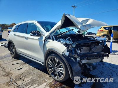 Czwarte zdjęcie samochodu z boku: 2022 INFINITI QX50 LUXE VIN:3PCAJ5BB7NF115748 - miniatura