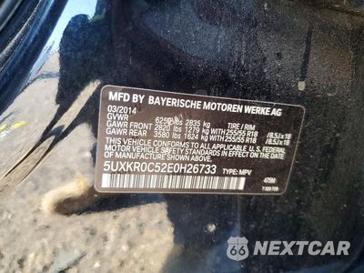 Zdjęcie 12 z 12 samochodu: 2014 BMW X5 XDRIVE35I VIN:5UXKR0C52E0H26733 - miniatura