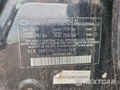 Zdjęcie 13 z 13 samochodu: 2019 HYUNDAI ELANTRA SE VIN:5NPD74LF2KH463610 - miniatura