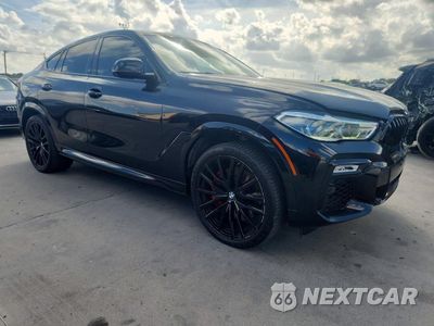 Czwarte zdjęcie samochodu z boku: 2021 BMW X6 M50I VIN:5UXCY8C05M9F67498 - miniatura
