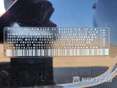 Zdjęcie 12 z 12 samochodu: 2014 VOLKSWAGEN JETTA BASE VIN:3VW2K7AJ5EM276775 - miniatura