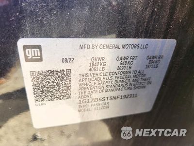Zdjęcie 12 z 12 samochodu: 2022 CHEVROLET MALIBU LS VIN:1G1ZB5ST5NF192311 - miniatura