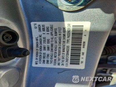 Zdjęcie 12 z 12 samochodu: 2017 HONDA CIVIC EX VIN:2HGFC1F30HH632305 - miniatura