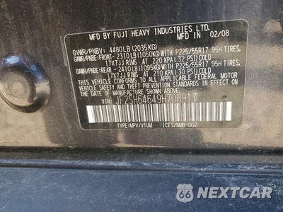 Zdjęcie 13 z 13 samochodu: 2009 SUBARU FORESTER 2.5X LIMITED VIN:JF2SH64649H708917 - miniatura